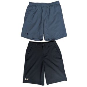 Boys Under Armour Activewear Shorts Bundle Tech Woven Shorts Golf Showdown XL